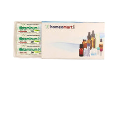 Histaminum Hydrochloricum pellets in a 2-dram glass vial