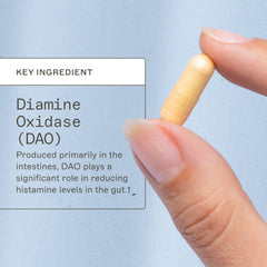 Graphic illustrating histamine intolerance benefits