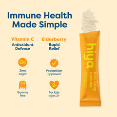 Hiya Kids Immune Support box with orange-flavored sticks