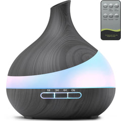 HJTHJT 500ML essential oil diffuser with remote and 14-color LED night light