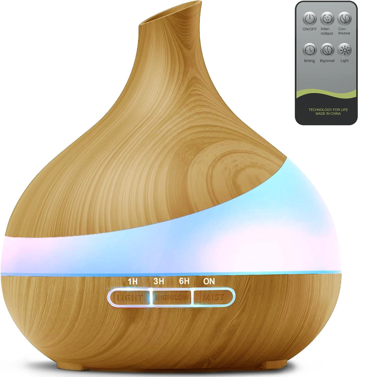 Front view of HJTHJT 500ml essential oil diffuser