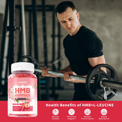 Graphic illustrating muscle defense and recovery with HMB and Leucine