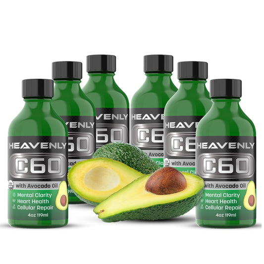 Front label view of HNP Labs C60 Avocado Oil bottle