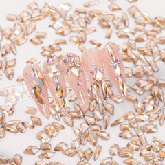 HNUIX champagne rhinestones set for crafts and fashion accessories.