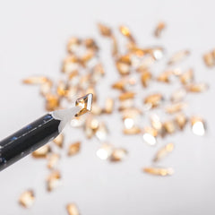 HNUIX champagne rhinestones for nails, easy to mix and match daily looks.
