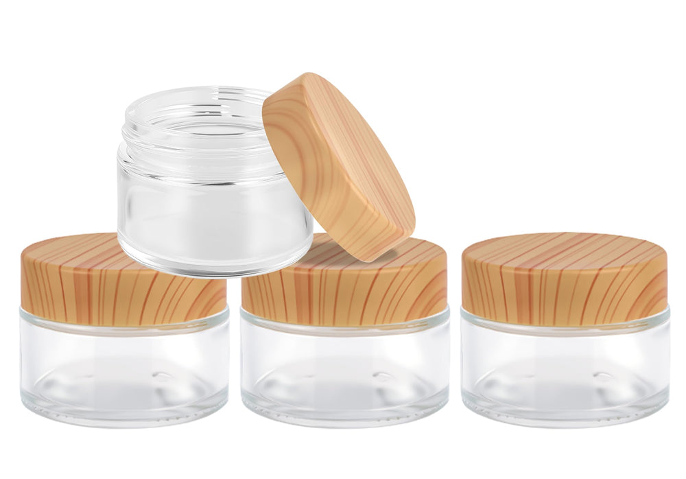 Hoa Kinh 1oz glass jar with lid for travel storage of cosmetics