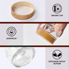 Hoa Kinh woodgrain lids add moisture protection and a natural look