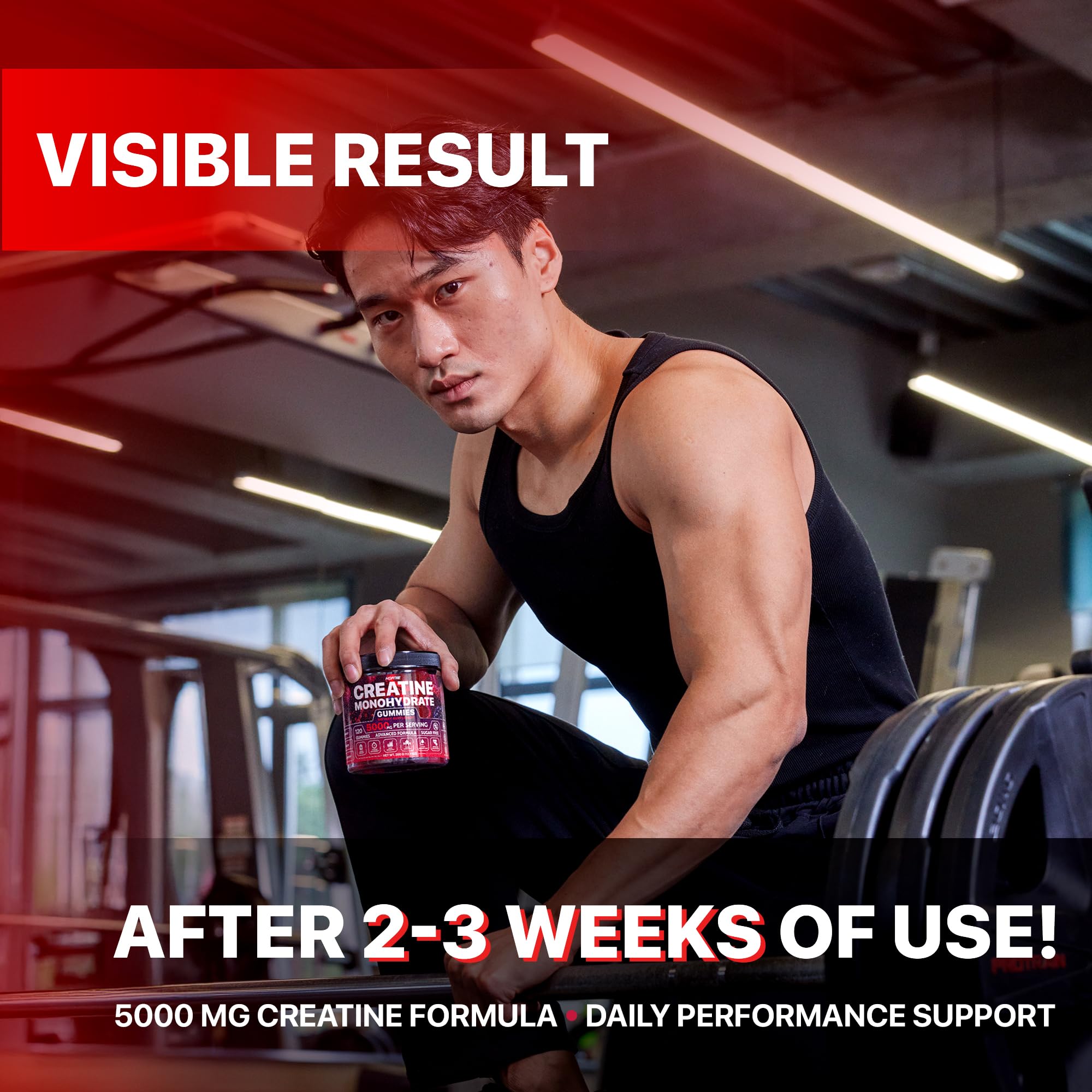 Hofnie Creatine Gummies nutrition facts panel