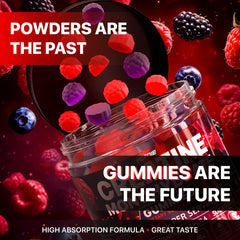 Vegan and sugar-free label on Hofnie Creatine Gummies
