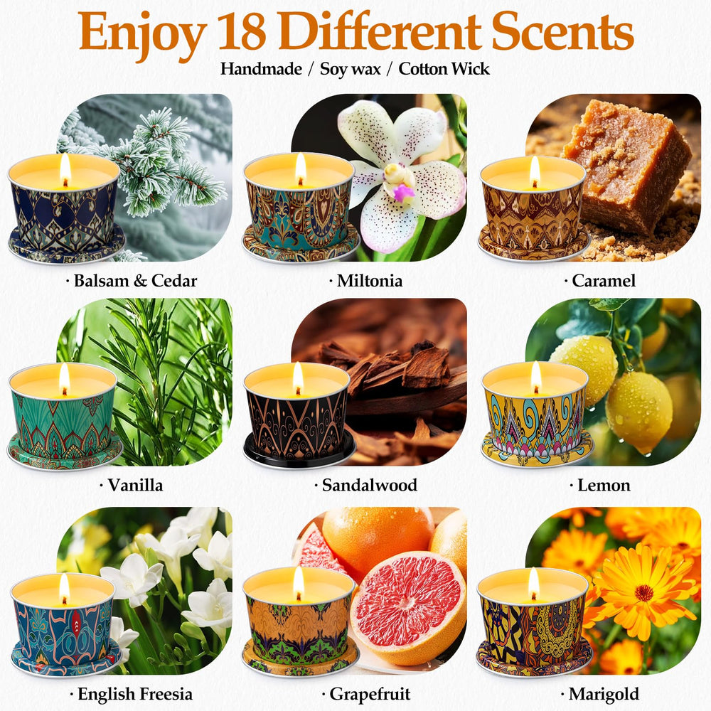 Fragrances included in the HOFOGOTOWIN 18-pack set