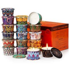 HOFOGOTOWIN 18-pack scented candle gift set box cover