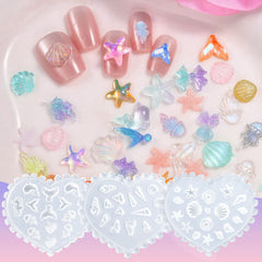 HOIEPJAP conch nail mold; versatile for resin and gel crafts at home