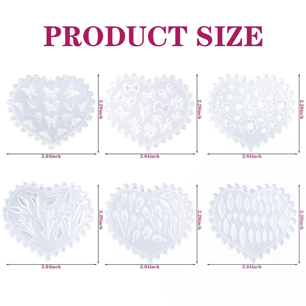 HOIEPJAP butterfly-pattern nail mold enables delicate butterfly accents.