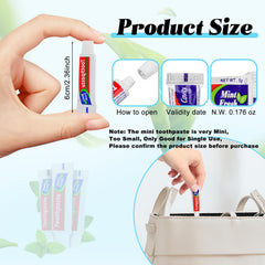 Travel-friendly seal-cap mint toothpaste for hotels