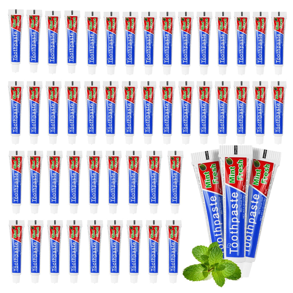 HOIQIRY mini toothpaste 0.28 oz travel pack of 30 mint tubes
