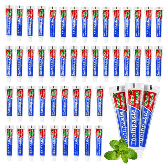 HOIQIRY mini toothpaste 0.28 oz travel pack of 30 mint tubes