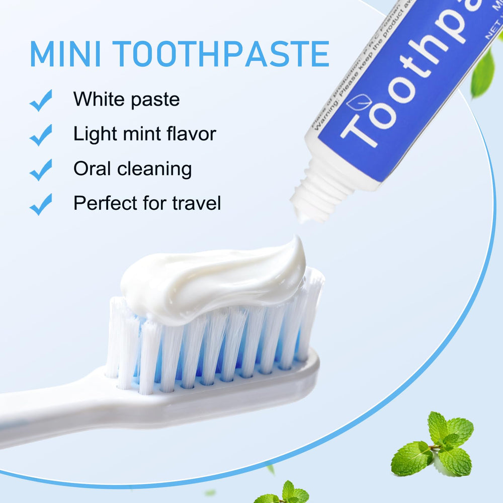 Mint flavor, 0.28 oz travel toothpaste in 30-pack