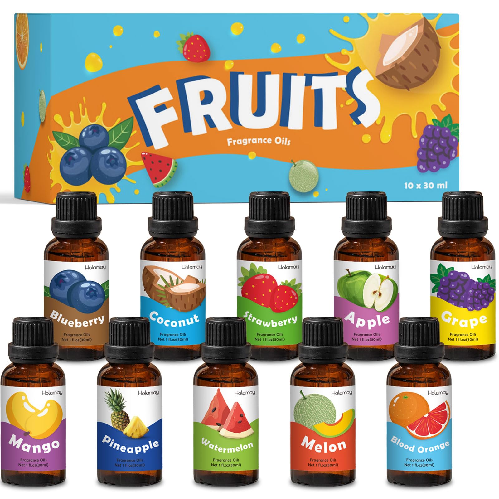 Holamay fruit essential oil coconut 30ml bottle