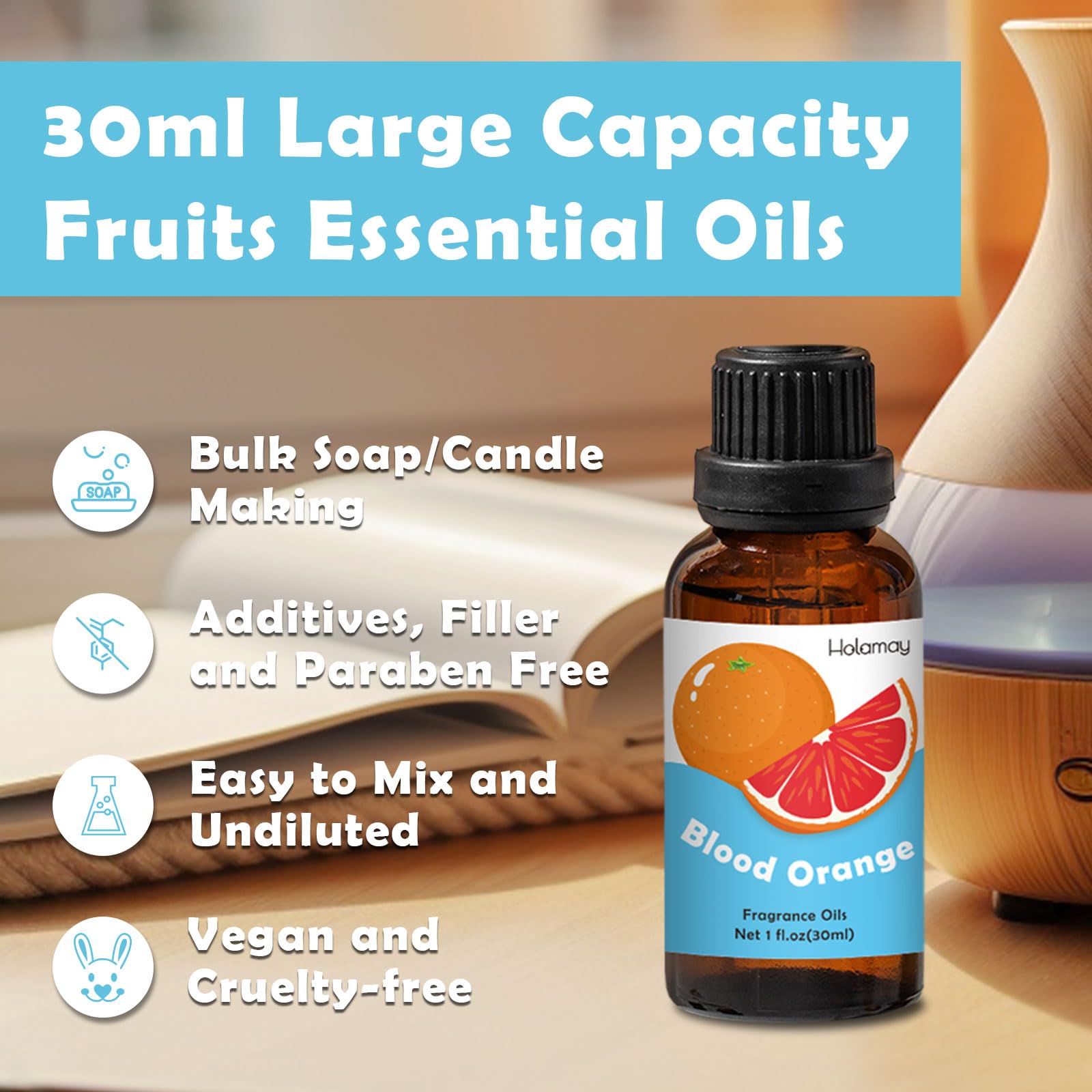 Holamay fruit essential oil mango 30ml bottle