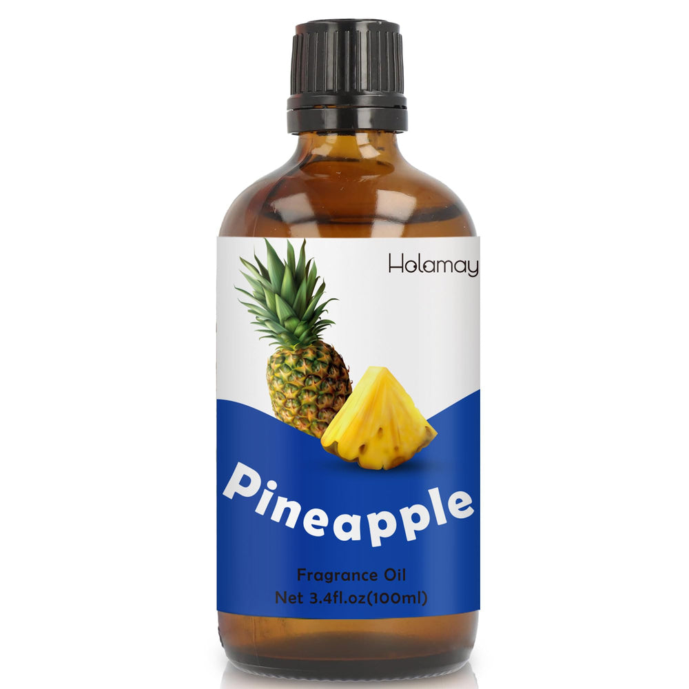 Holamay Pineapple Fragrance Oil bottle provides long-lasting home fragrance.