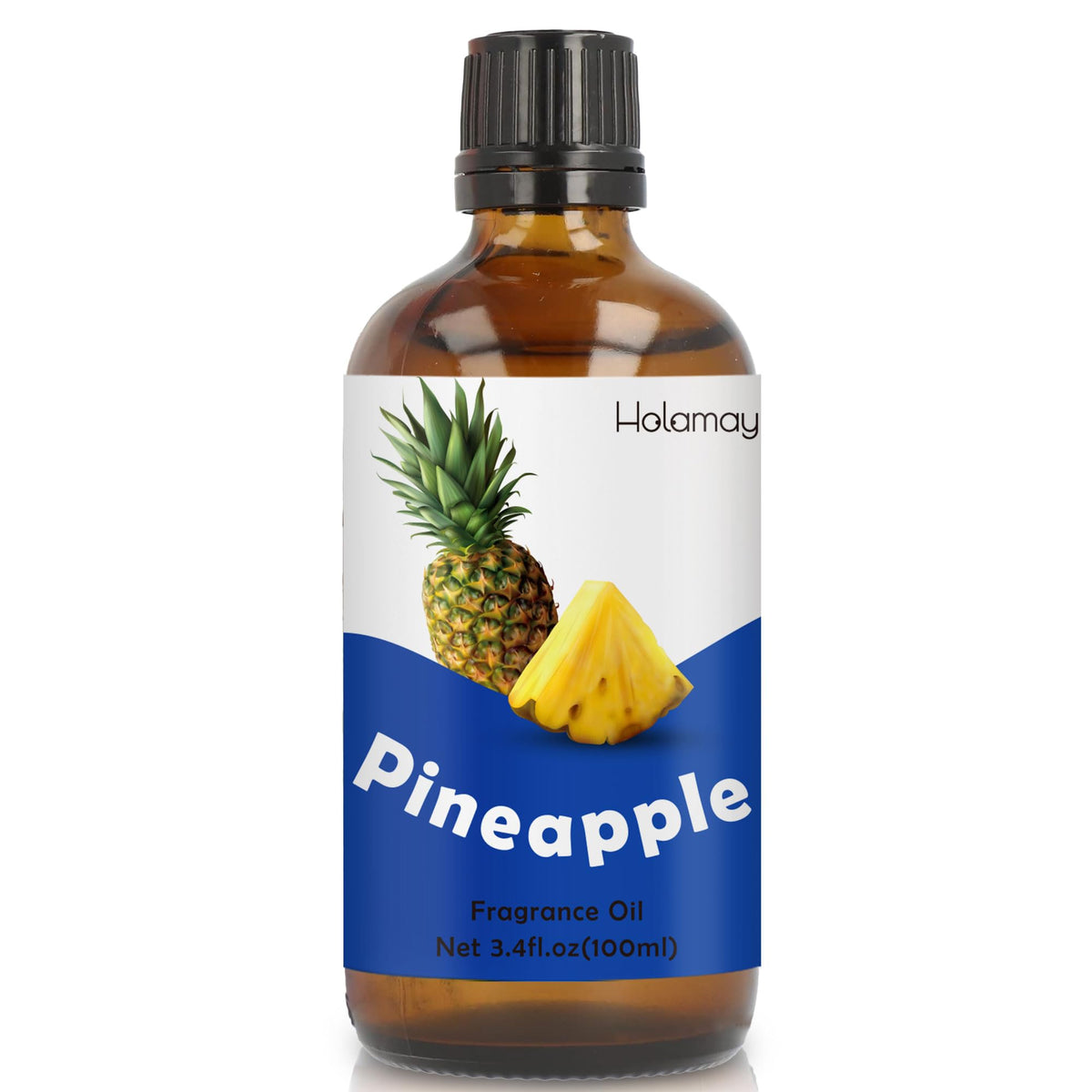 Holamay Pineapple Fragrance Oil bottle provides long-lasting home fragrance.