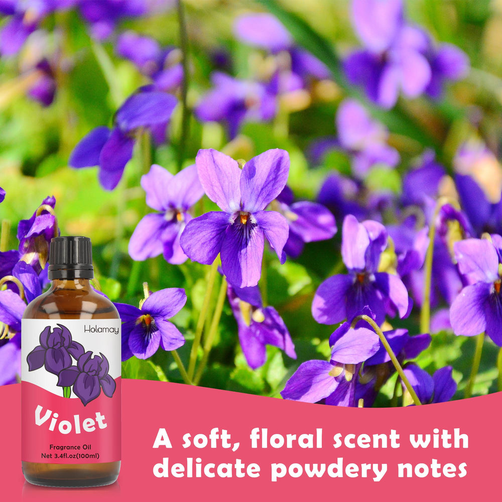 Holamay Violet Diffuser setup highlighting soft floral aroma for relax moments.
