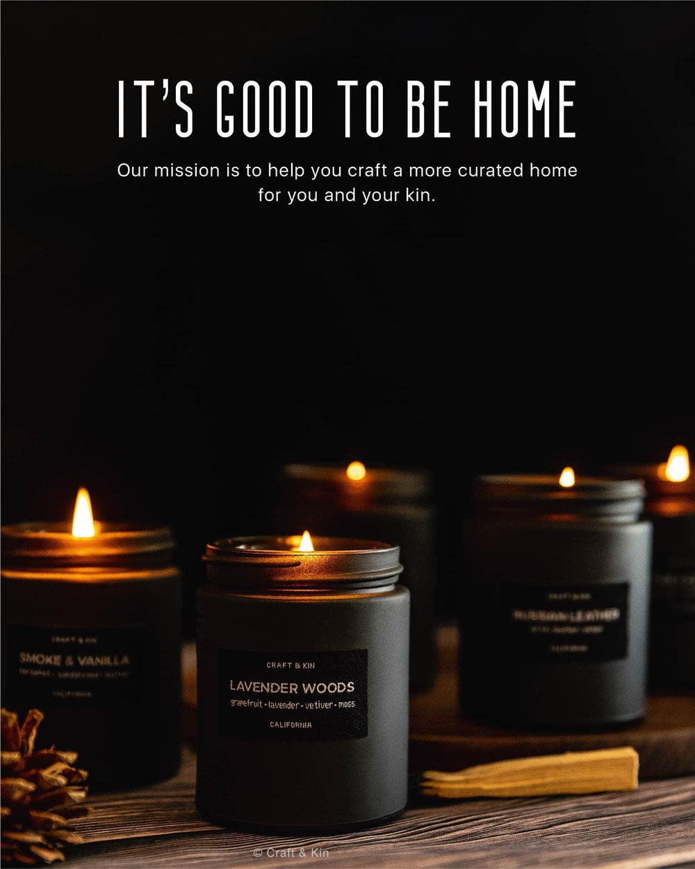 Holiday candle gift packaging and branding