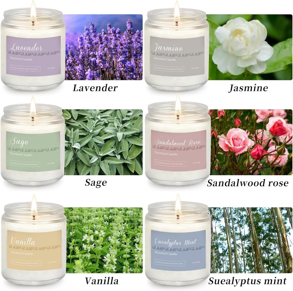 Vanilla scented candle from the gift set