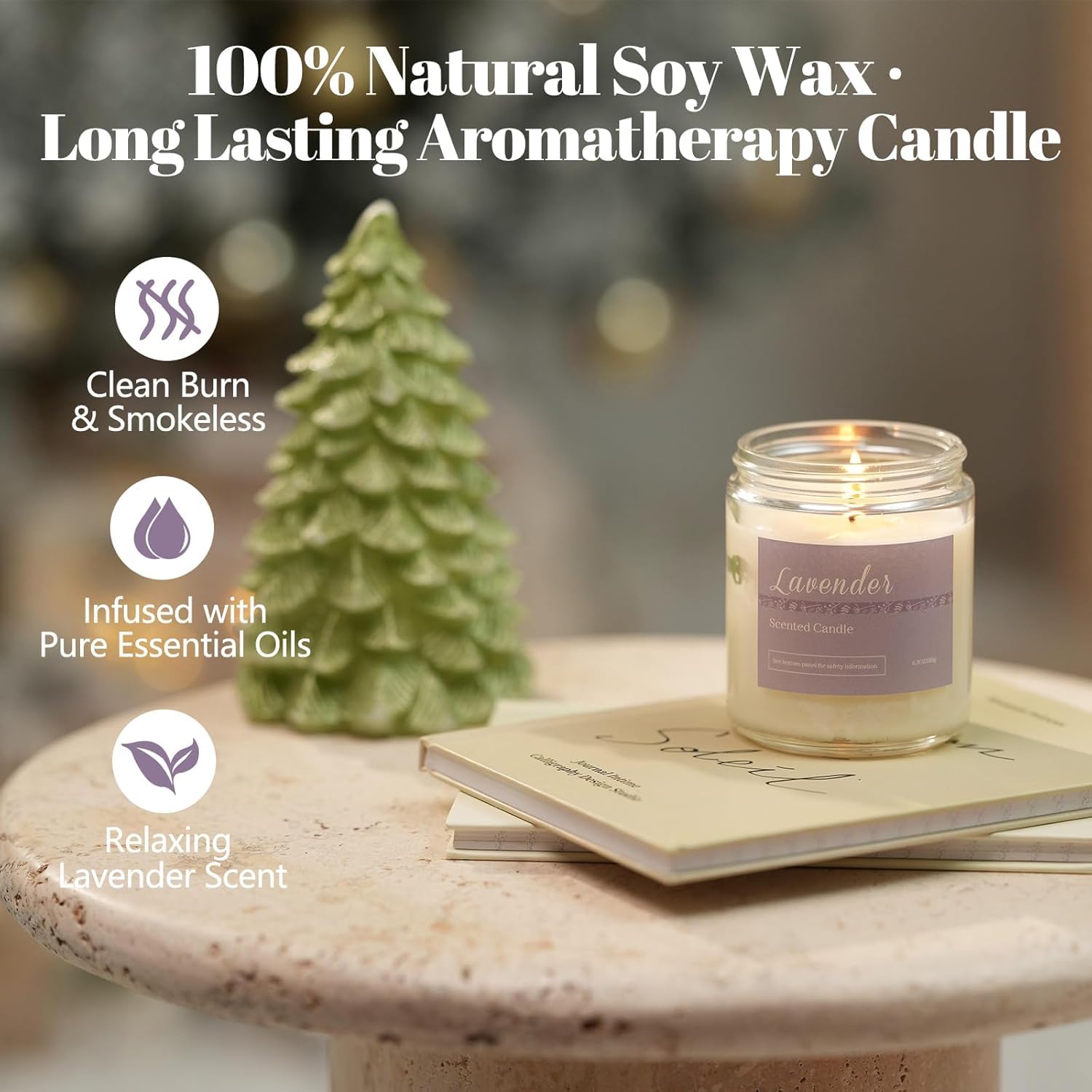 Sage scented candle from the gift set