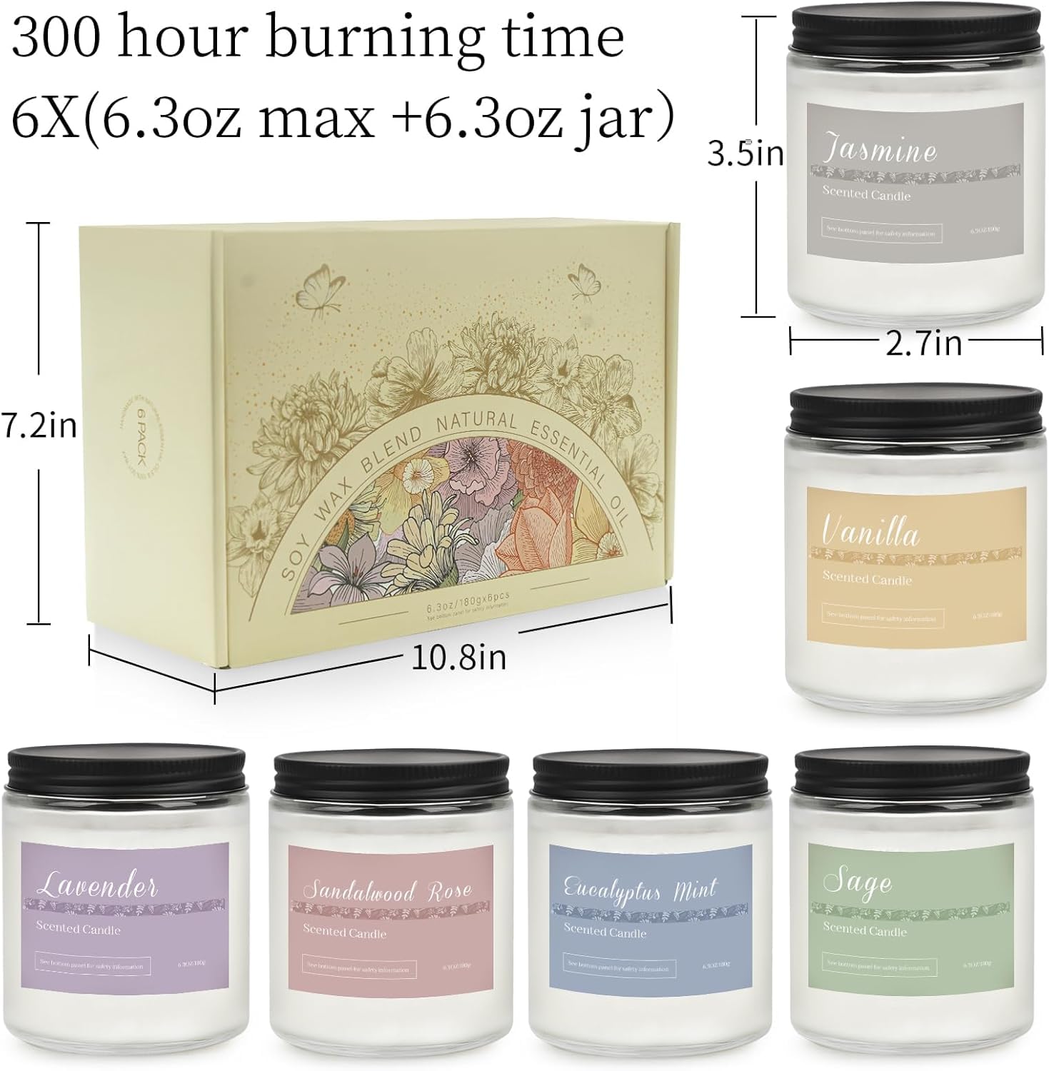 Close-up of cotton wick and soy wax in a candle