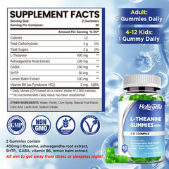 Close-up of HOLLEGEND L-Theanine Gummies lemon flavor