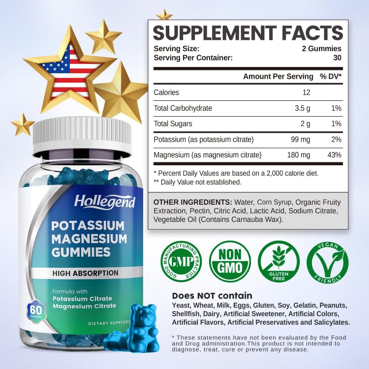 HOLLEGEND bottle with gummies and packaging