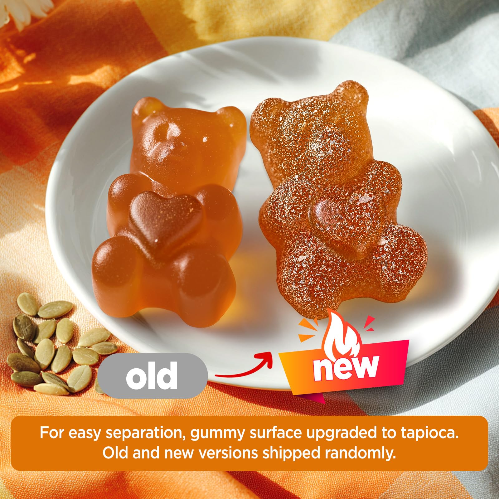 Hollegend Pumpkin Seed Oil Gummies for Hair Health – close-up 05