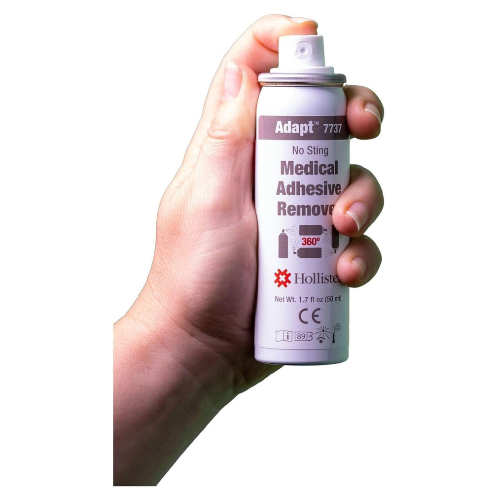Hollister Adapt spray-top enables quick, simple adhesive removal