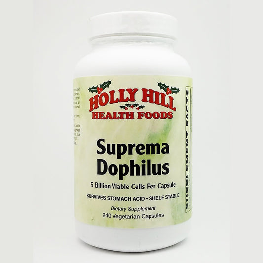 Holly Hill Health Foods Suprema Dophilus 240 Vegetarian Capsules bottle