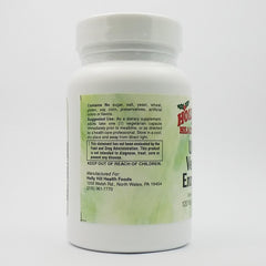 Product label and enzyme list for Ultra Veggie Enzymes