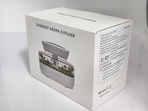 Diffuser on a desk in a home office setup in white