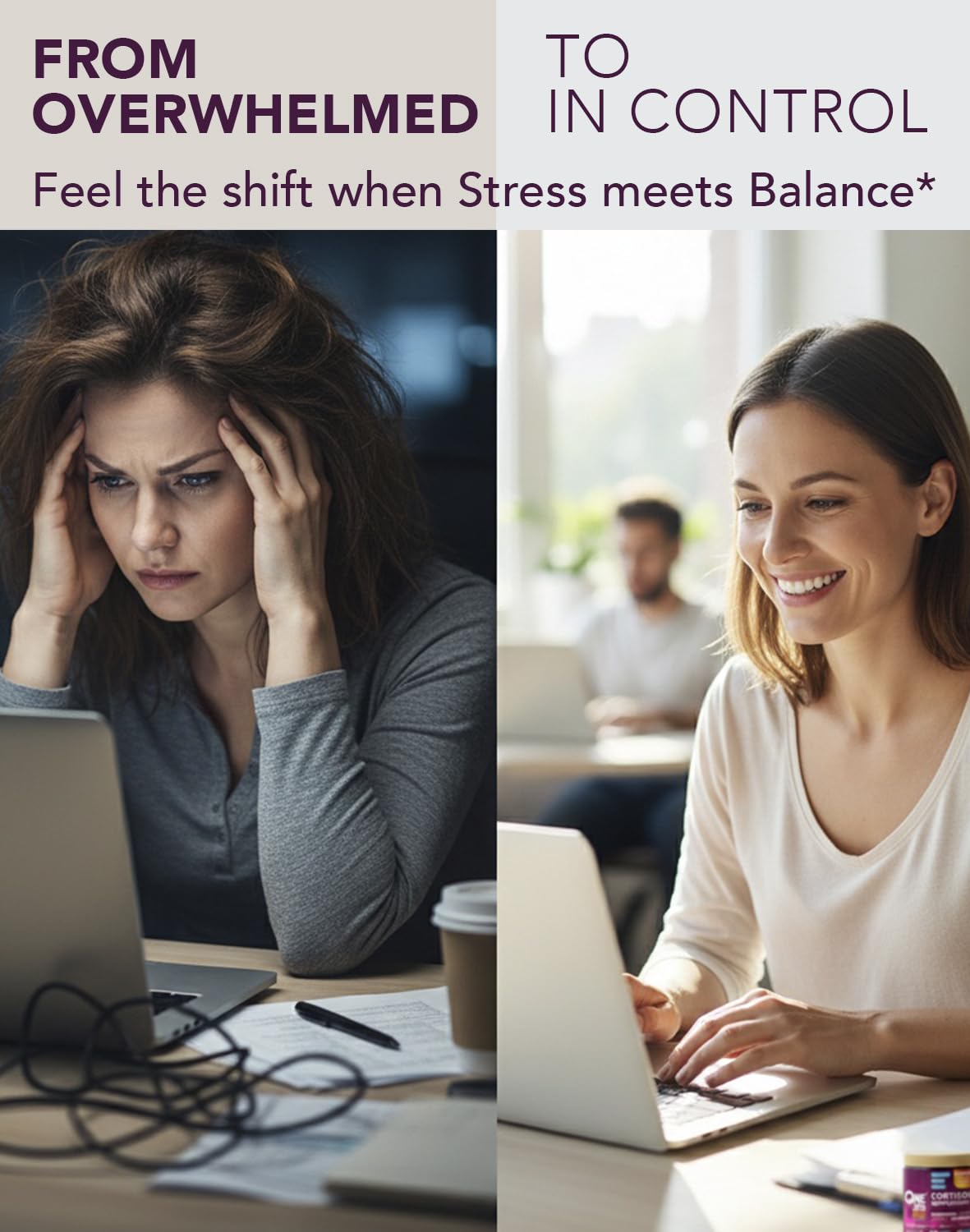 Ingredients including holy basil, phosphatidylserine, and eleuthero