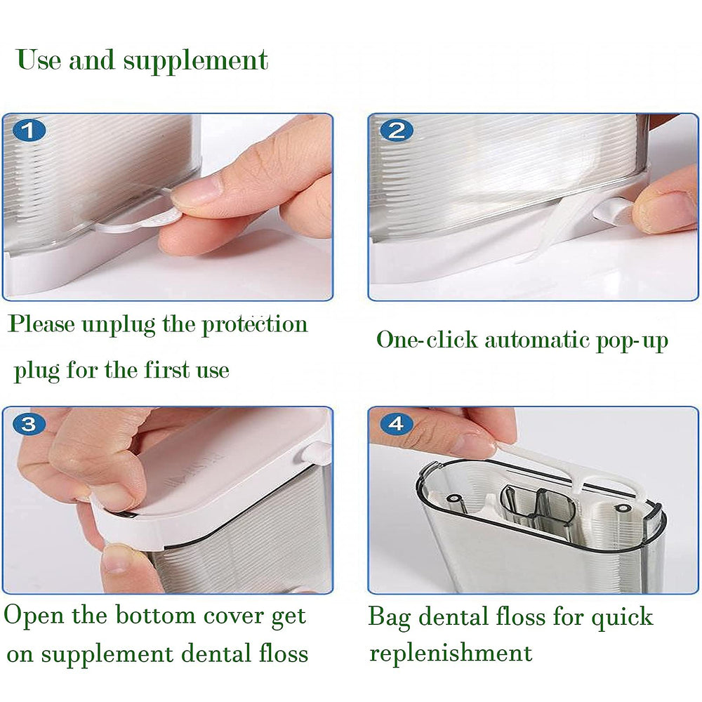 Toothpick-tail dental floss with braces protection