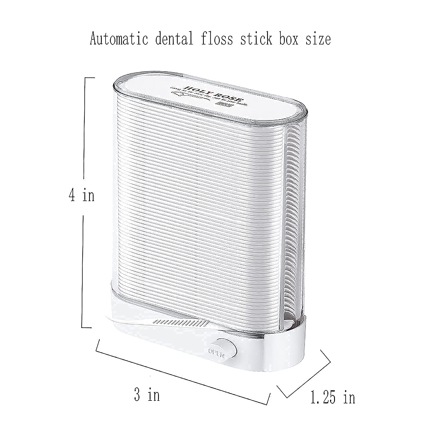 Holy Rose brand floss dispenser with 88-count floss picks