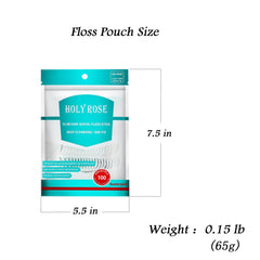 Compact travel floss kit in a carry case for on-the-go use