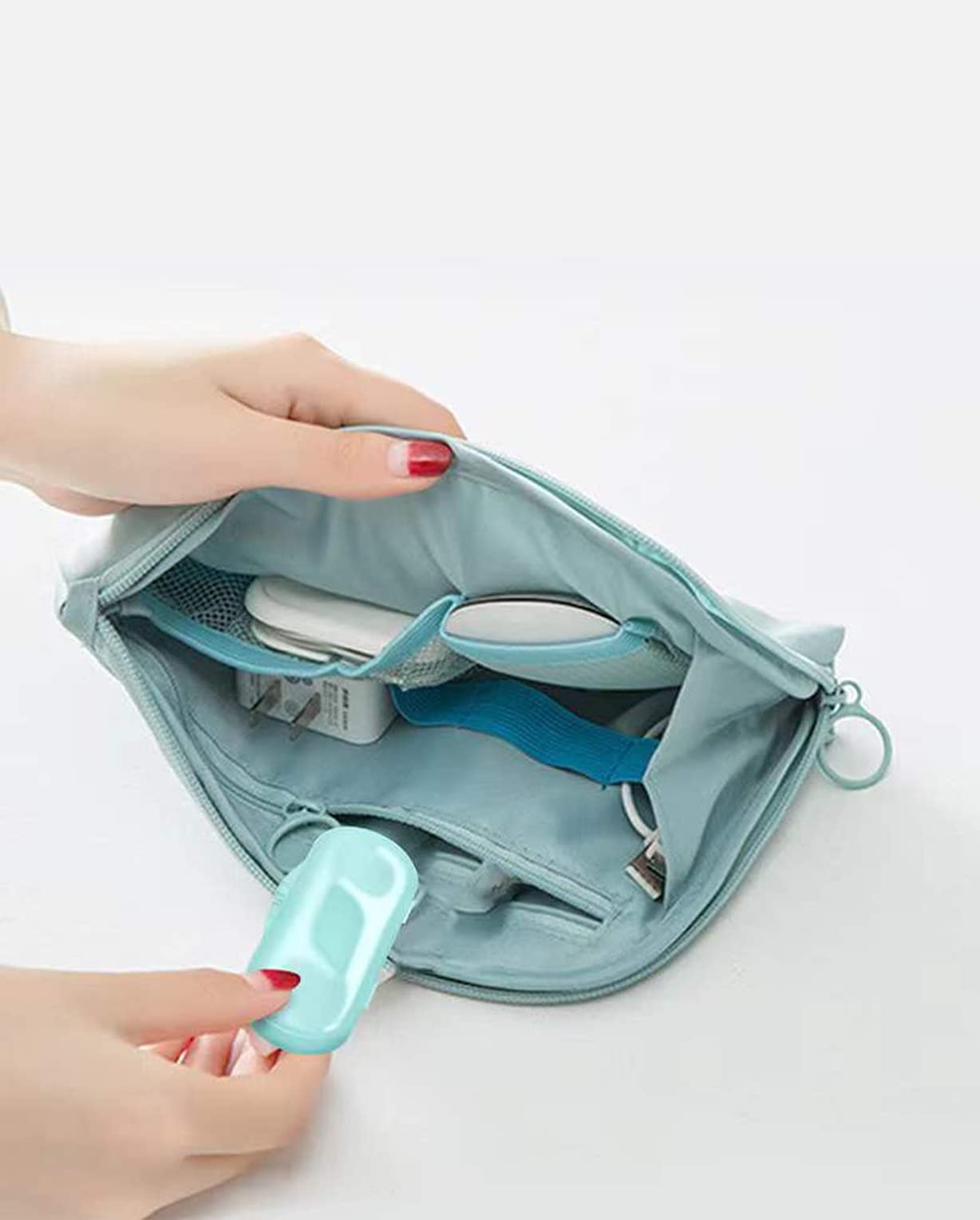 100-count dental floss sticks in a compact case