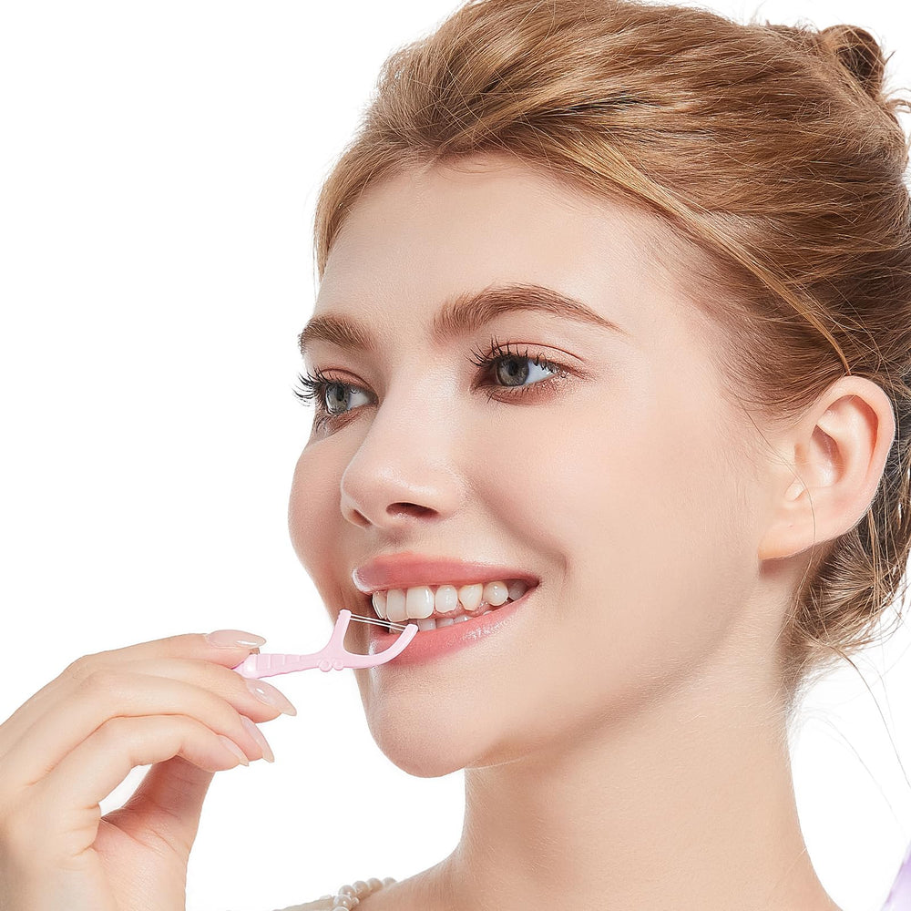 Compact travel floss picks ideal for travel, hotel, and car