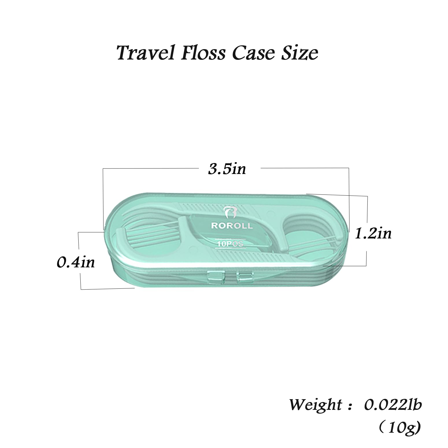 Travel-friendly Holy Rose floss case ready for storage