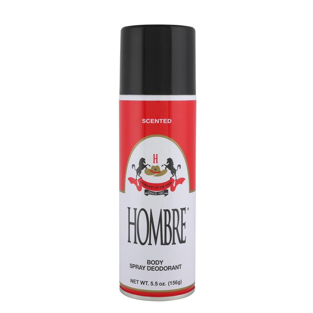 HOMBRE Red Deodorant Classic bottle front view for long-lasting freshness