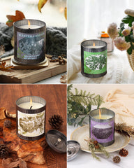 Home decor lavender candle in tin
