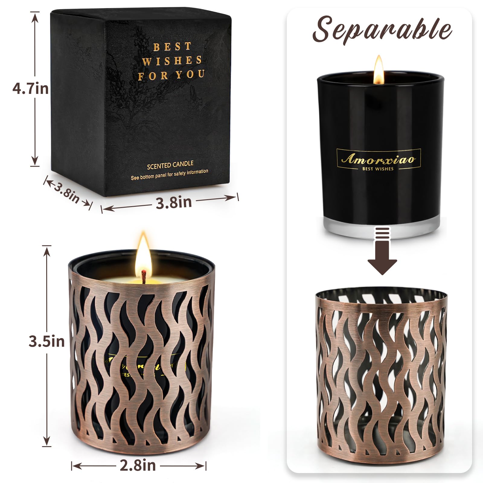 Home decor scene with scented candles