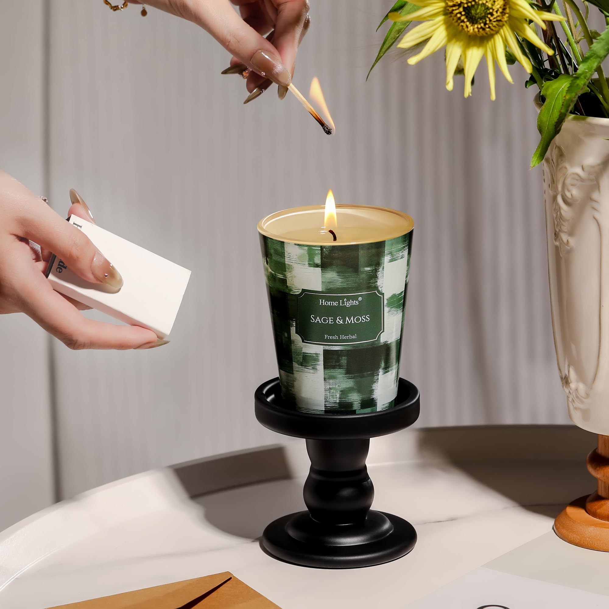 Sage & Moss candle packaged as a thoughtful gift
