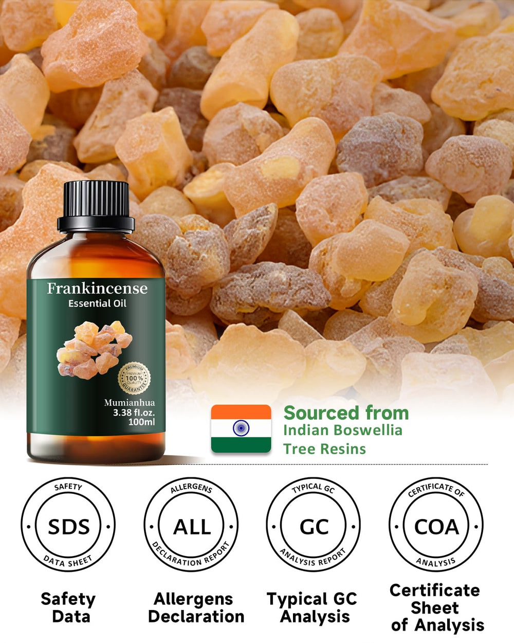 Home office meditation scene with frankincense aroma
