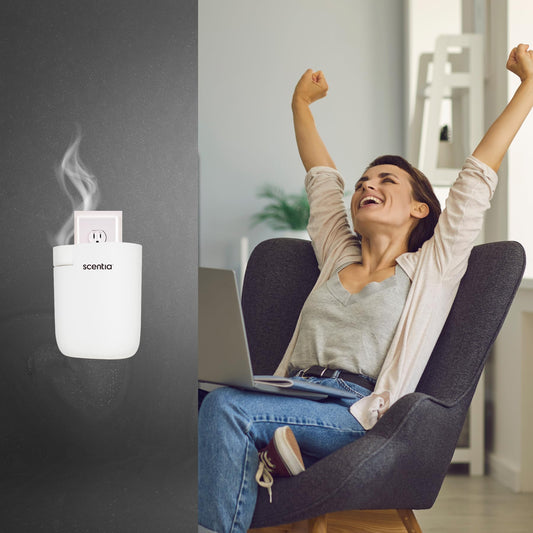 Plug-in diffuser in use for home scenting